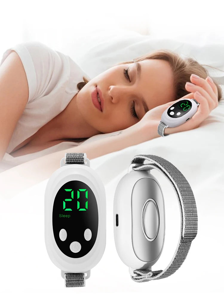 Handheld 20 Levels EMS Sleep Aid Relaxation Treatment Microcurrent Pulse Hypnosis Device Insomnia