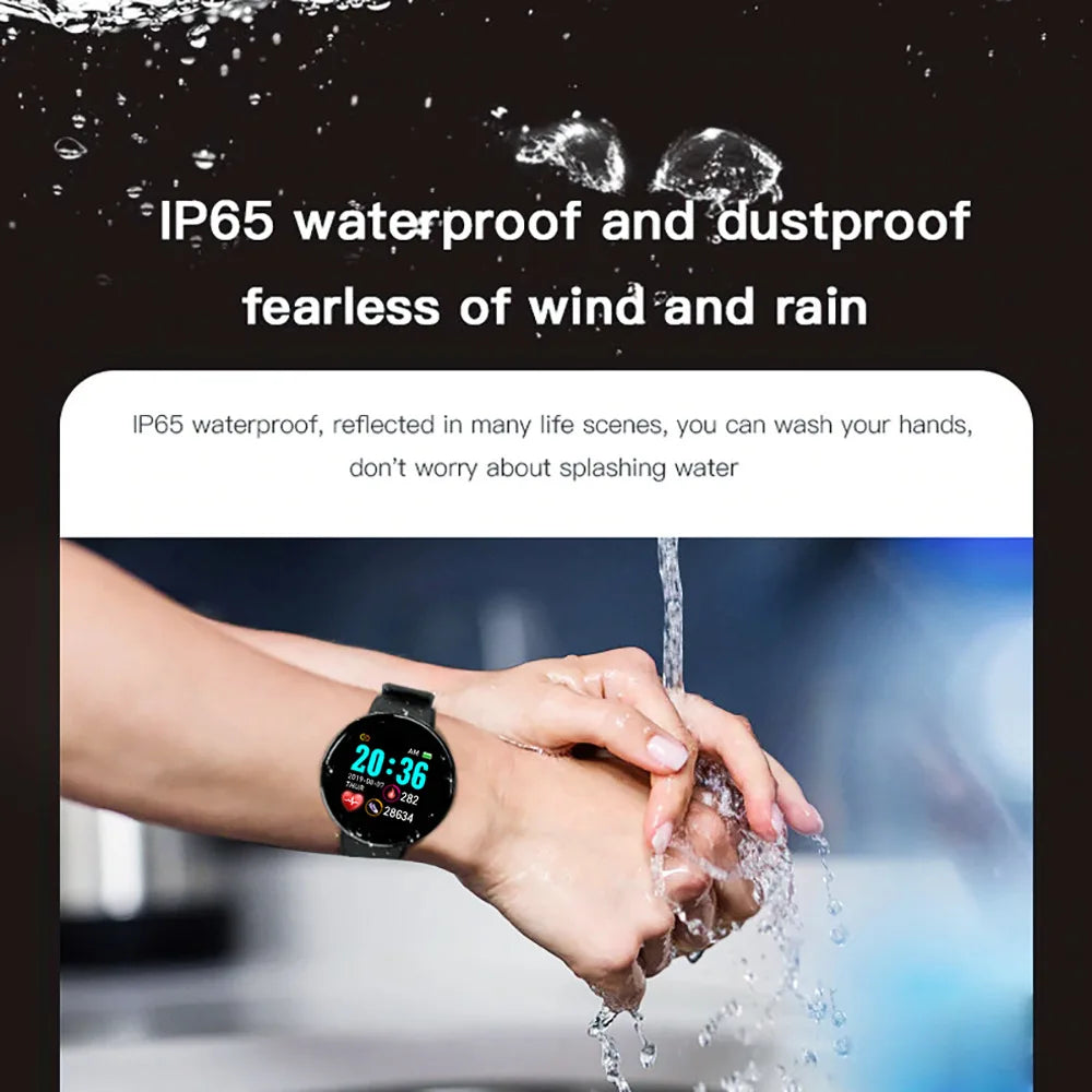 D18 Smart Watch For Ios Android Men Waterproof Smartwatch Women Sleep Monitor Message Fitness Tracker Bracelet Sport Watches SMS