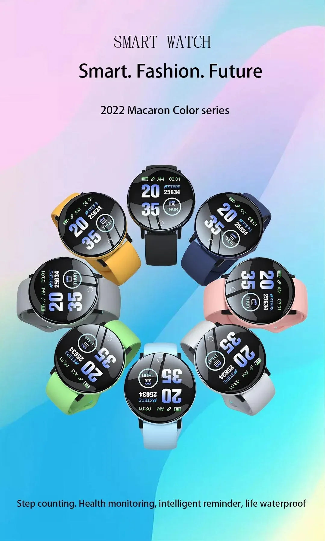 Xiaomi D18 Smartwatch Circular Color Screen Multiple Sports Modes Call Information Reminder Photo Taking Music Smart Bracelet