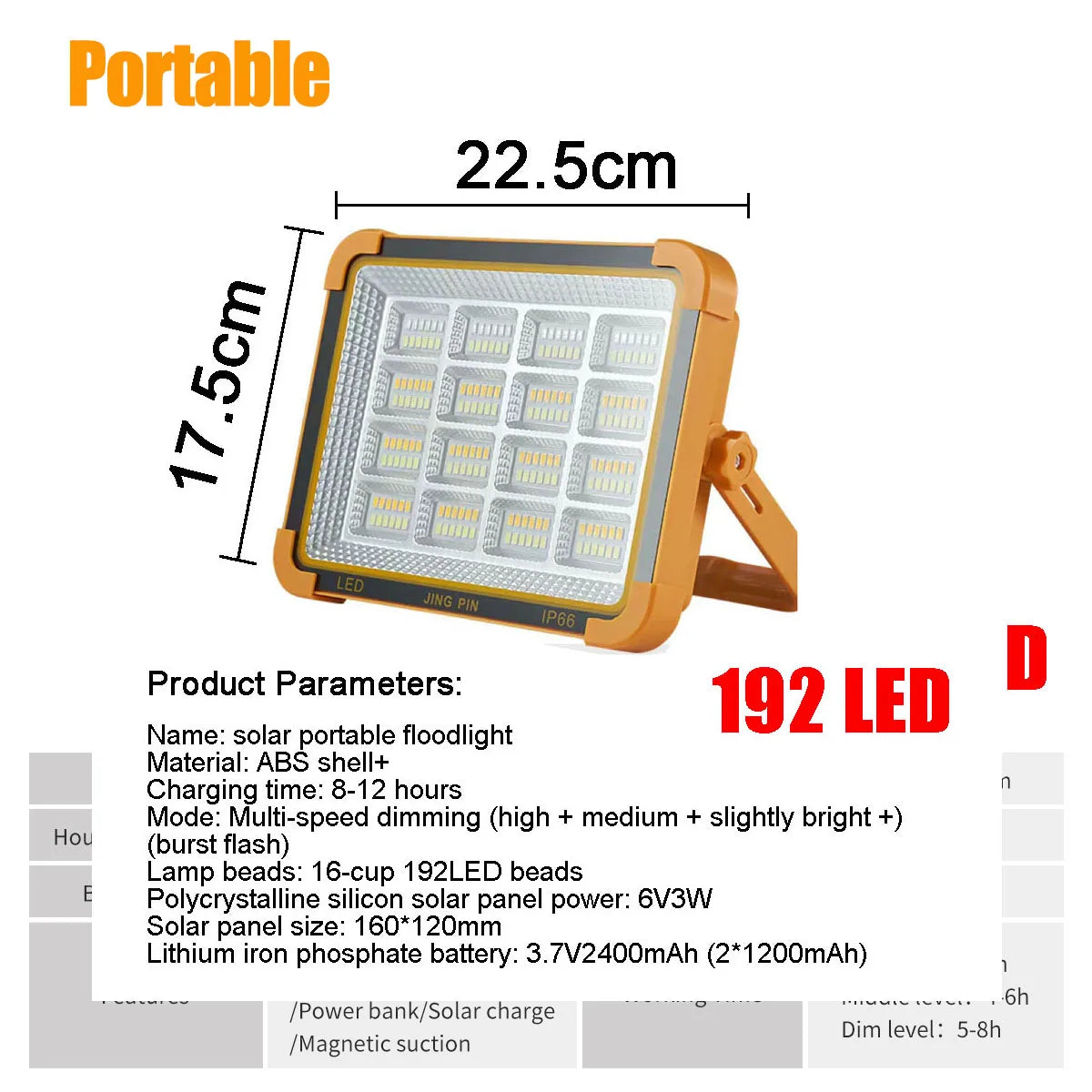 Solar Garden Lights Outdoor Waterproof with Motion Sensor and Remote Solar Street Lamp Security Lights for Parking Yard